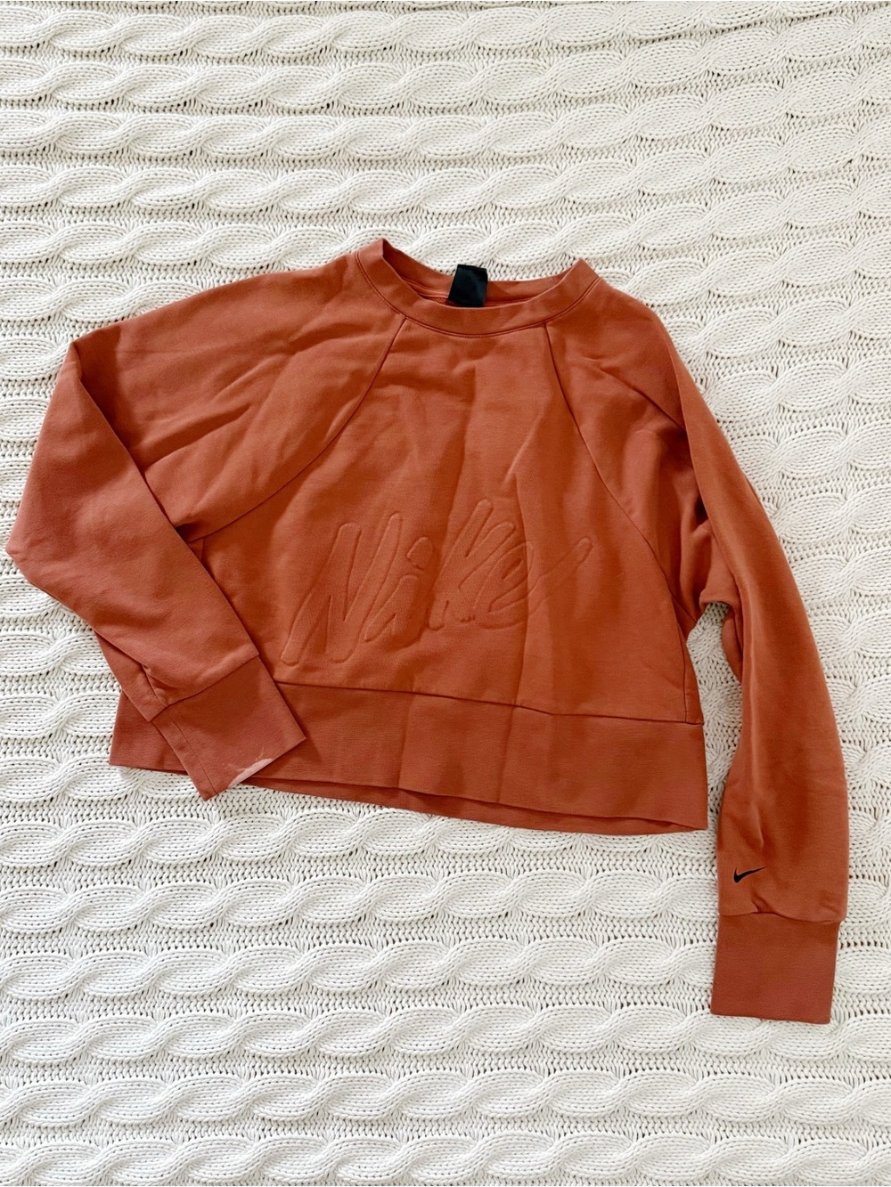 Nike Dri-FIT Rust Orange Pullover - Picture 3 of 7